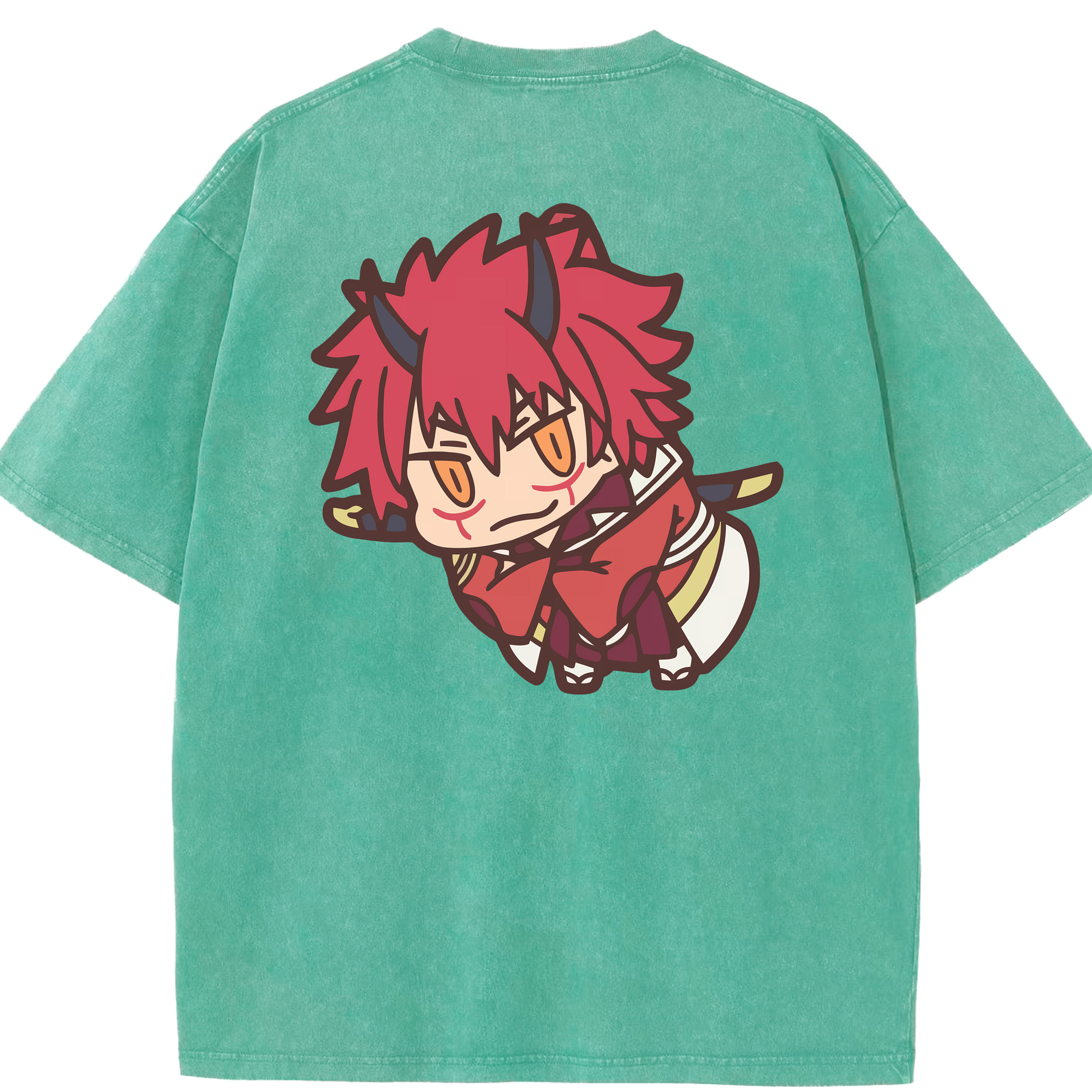 （画像用） 転スラ Regarding Reincarnated to Slime 綿100% ヴィンテージ風 半袖Tシャツ（背面プリント）